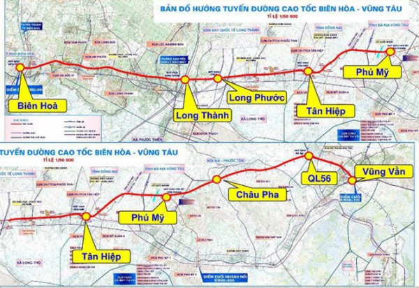 Đường cao tốc Biên Hòa - Vũng Tàu dự kiến khởi công trong quý IV-2022